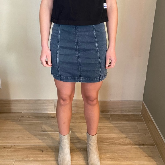 Free People Denim Skirt - Picture 1 of 5